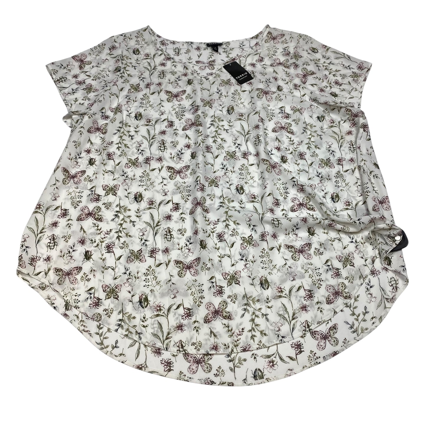 Top Ss By Torrid In Cream, Size:3X