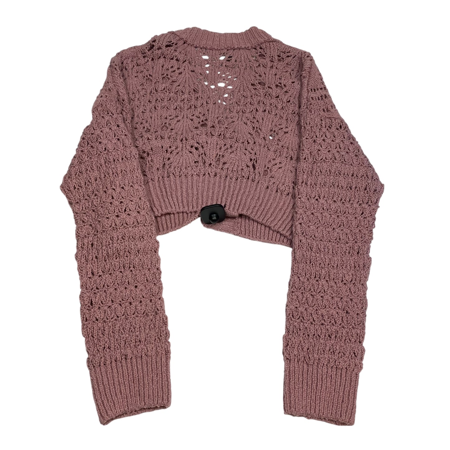 Sweater Cardigan By Free People In Pink, Size:Xs