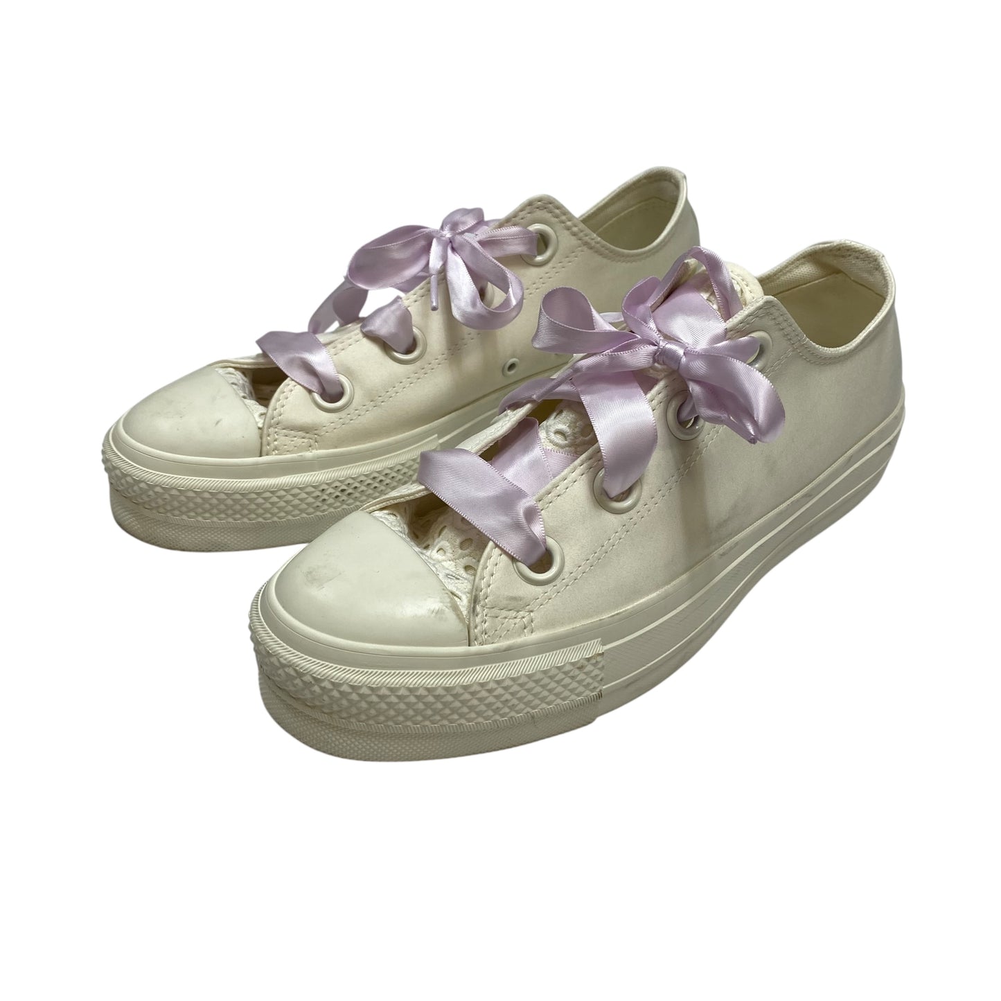 Shoes Sneakers Platform By Converse In Cream, Size:10