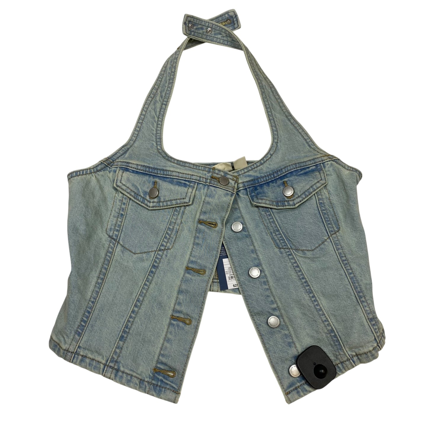 Top Sleeveless By Universal Thread In Blue Denim, Size:S