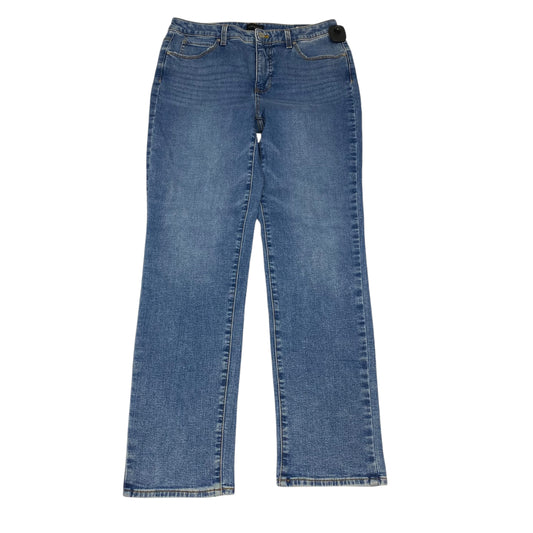 Jeans Straight By Talbots In Blue Denim, Size:8