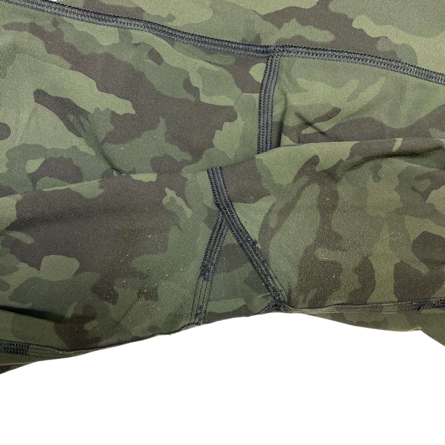 Athletic Leggings Capris Designer By Lululemon In Camouflage Print, Size:M