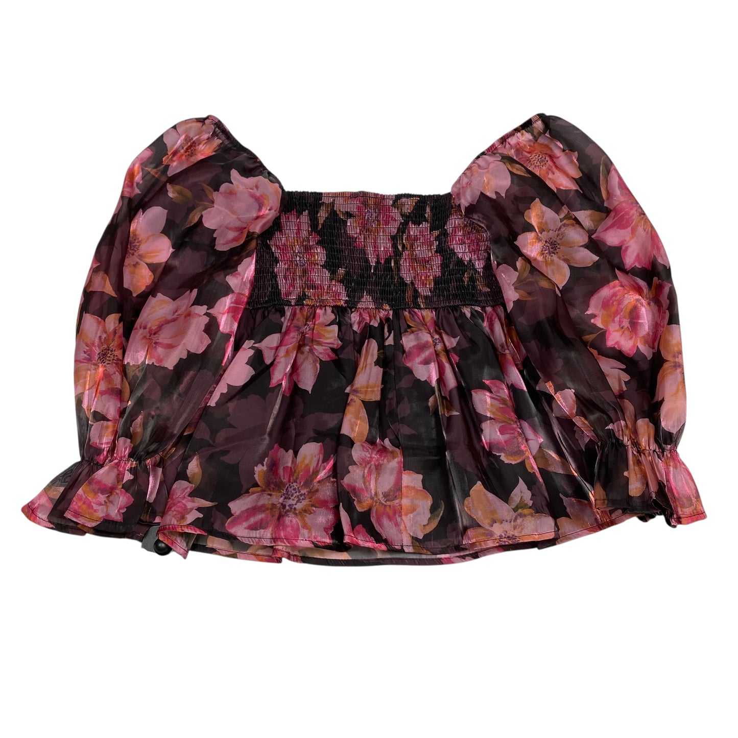 Top Ls By Thirty/Thirty In Black & Pink, Size:S