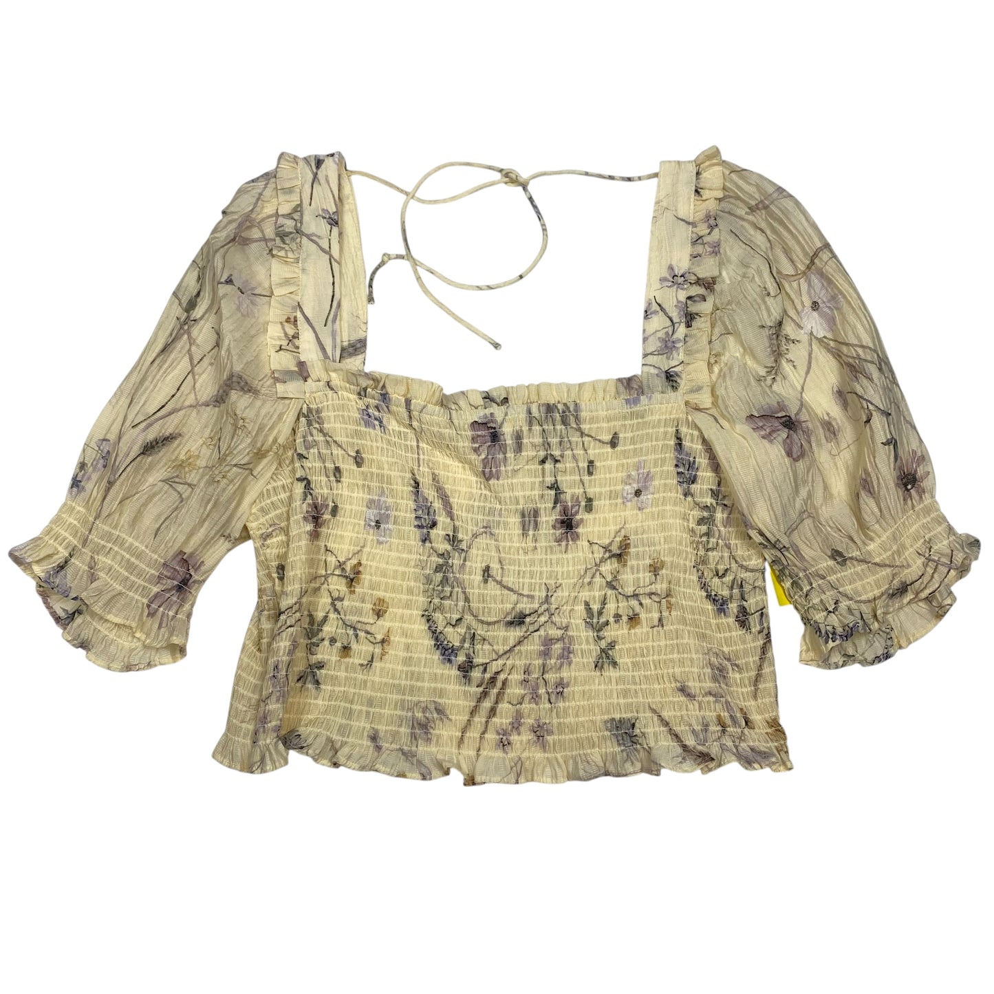 Top Ss By H&M In Cream, Size:L