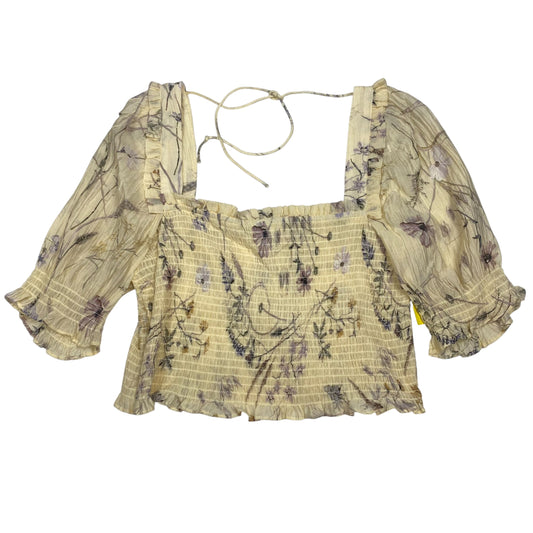 Top Ss By H&M In Cream, Size:L