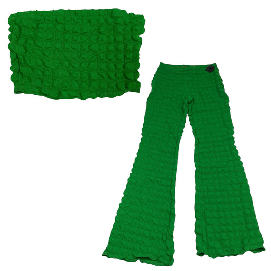 Pants Set 2Pc By Fashion Nova In Green, Size:L