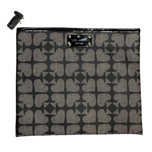 Clutch Designer By Kate Spade In Black & Cream, Size:Large