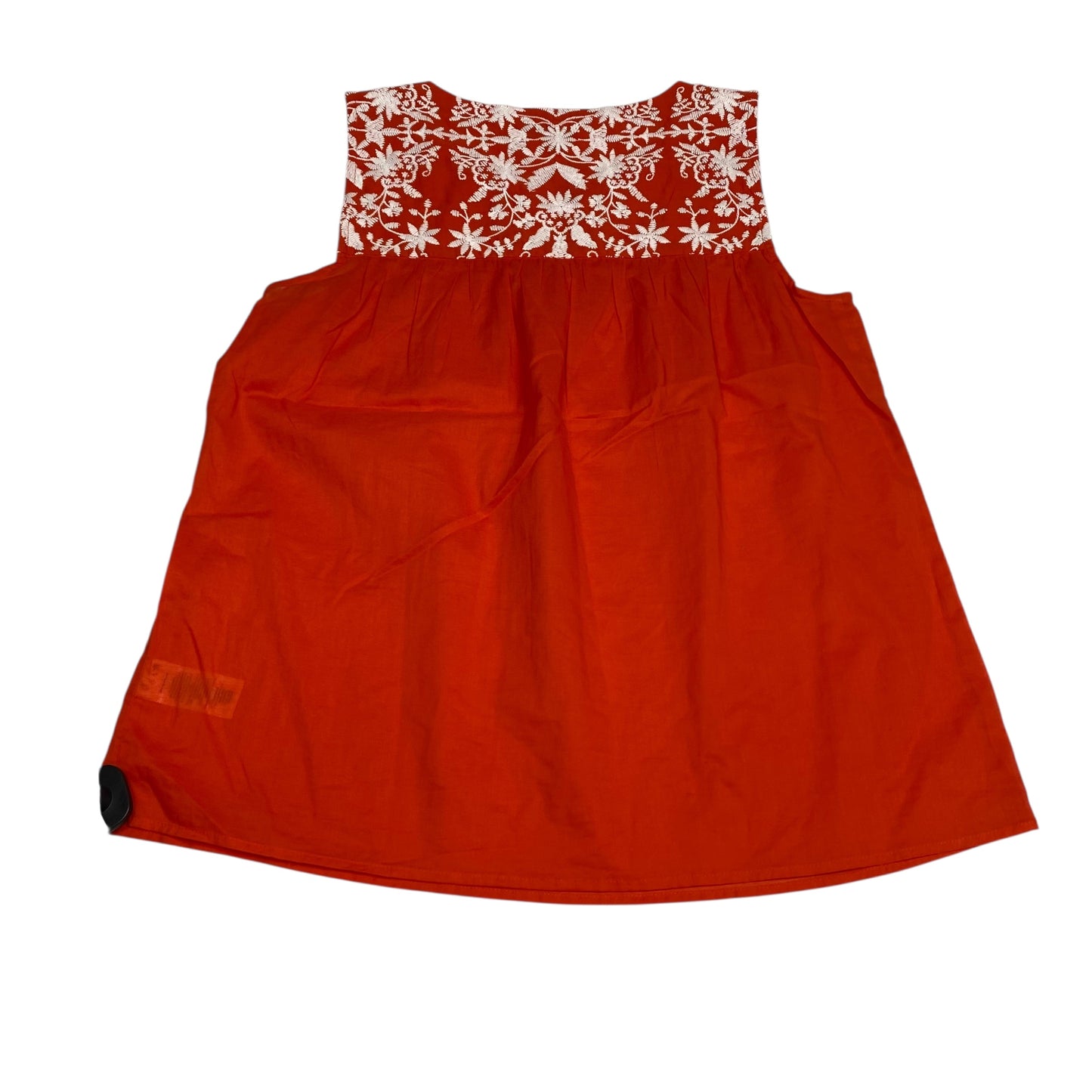 Top Sleeveless By Talbots In Red & White, Size:S