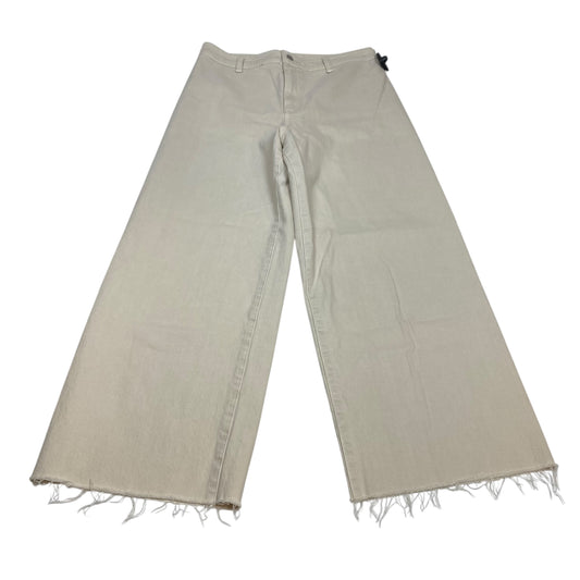 Jeans Wide Leg By Universal Thread In Cream Denim, Size:10