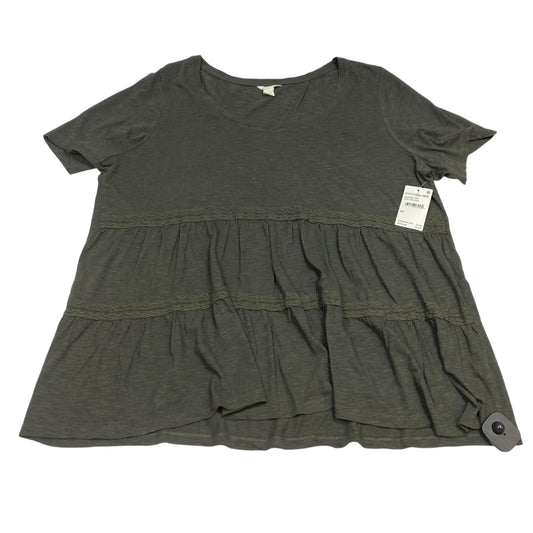 Top Ss By Caslon In Grey, Size:2X
