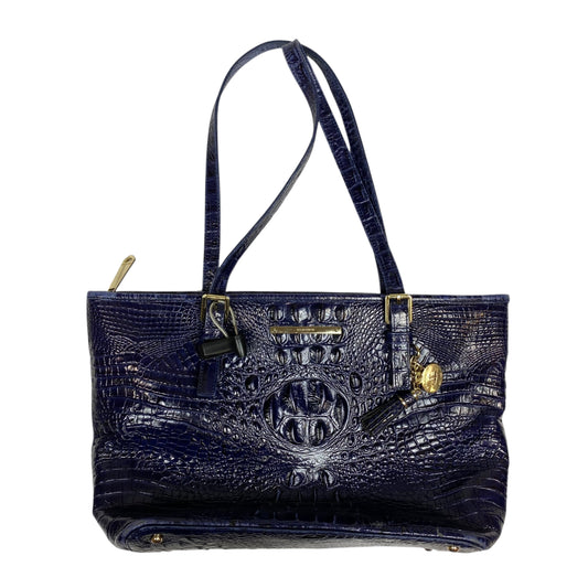 Handbag Designer By Brahmin In Blue, Size:Medium