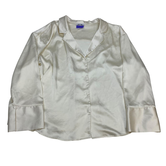 Top Ls By Future Collective In Cream, Size:1X