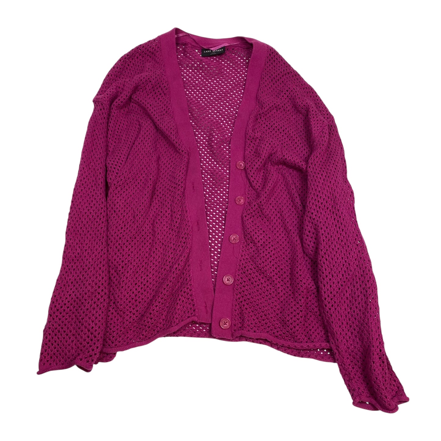 Cardigan By Lane Bryant In Pink, Size:3X