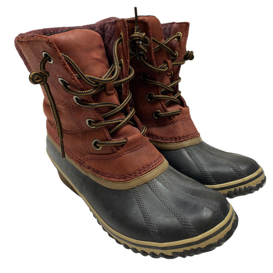 Boots Rain By Sorel In Red, Size:9.5