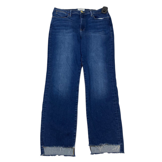 Jeans Designer By Frame In Blue Denim, Size:12