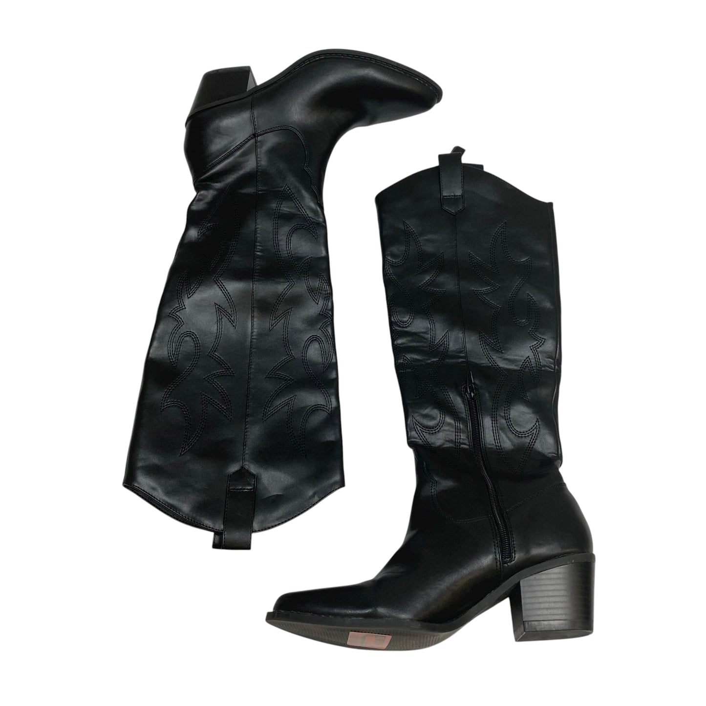 Boots Western By Athlefit In Black, Size:8