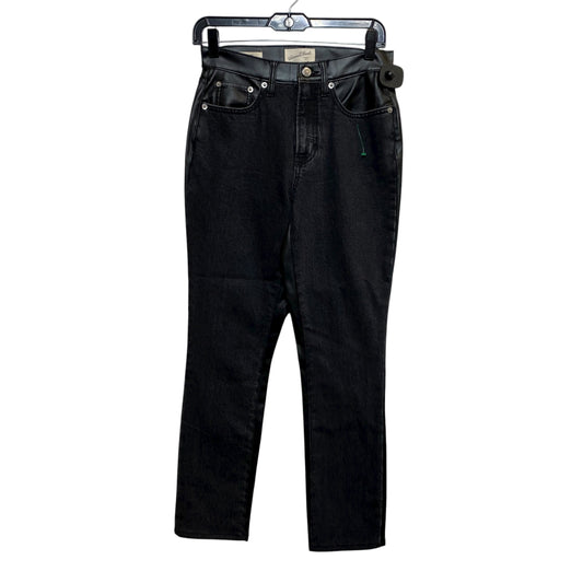 Jeans Straight By Universal Thread In Black Denim, Size: 4