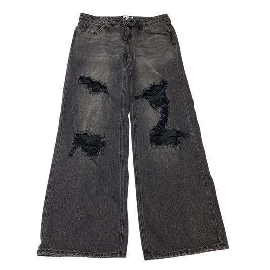 Jeans Wide Leg By Bp In Grey Denim, Size:6