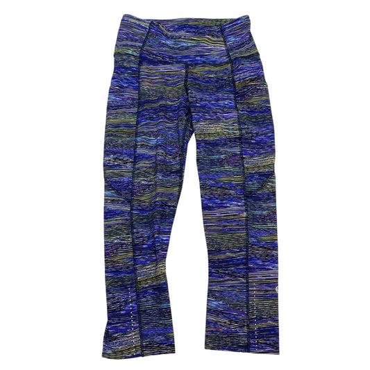 Athletic Leggings Capris By Lululemon In Blue, Size:S