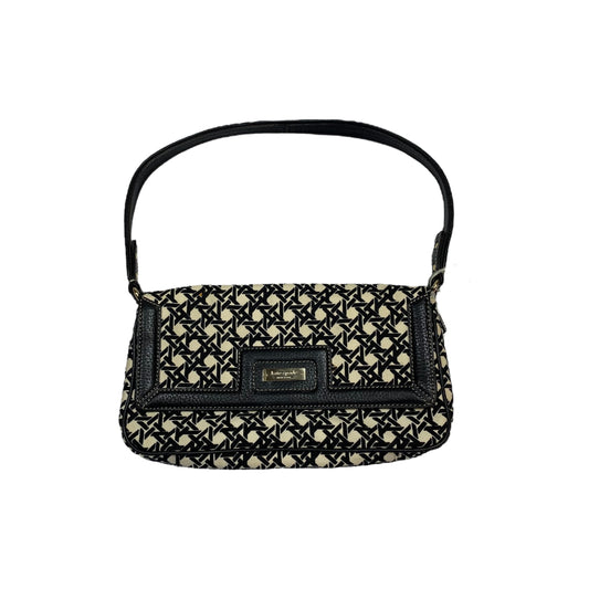 Handbag Designer By Kate Spade In Black & Cream, Size:Medium