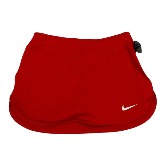 Athletic Skort By Nike In Red, Size:S