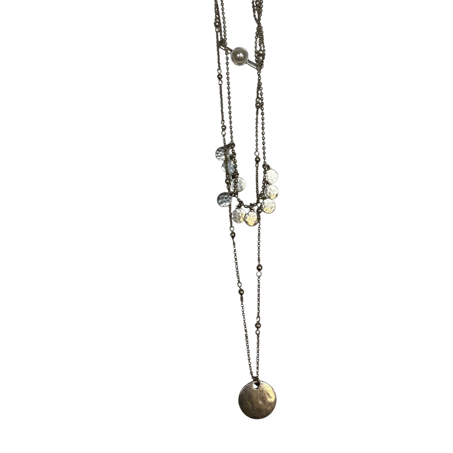 Necklace Layered By Versona In Silver