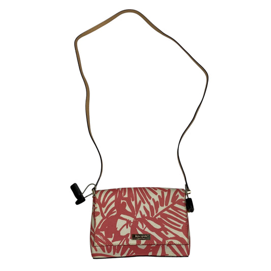 Crossbody Designer By Kate Spade In Pink & White, Size:Small