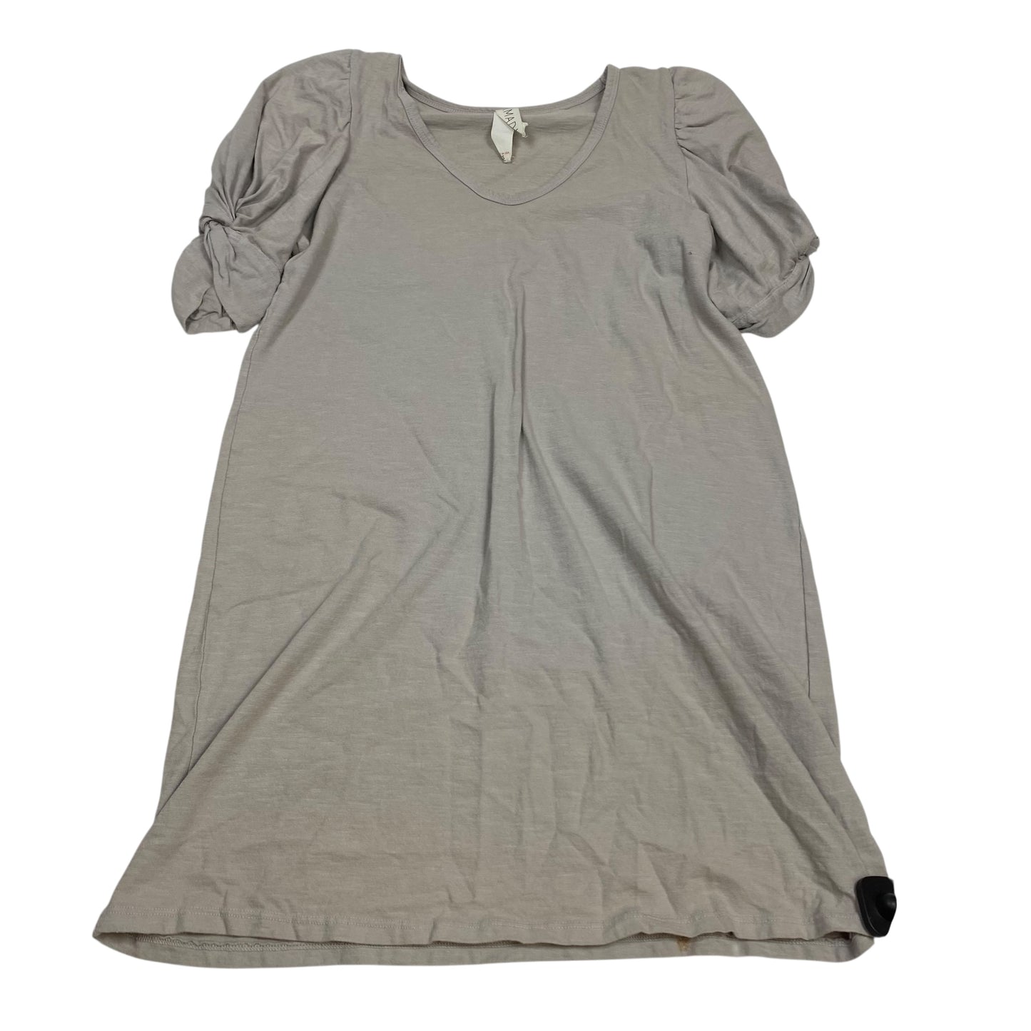 Dress Casual Short By Amadi In Taupe, Size:Xs