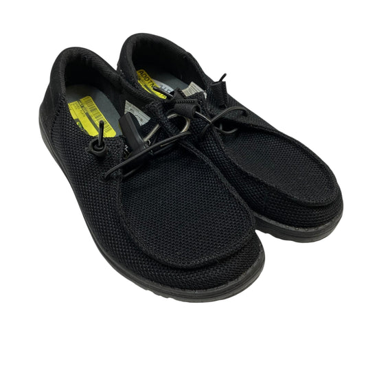 Shoes Flats By Hey Dude In Black, Size:6