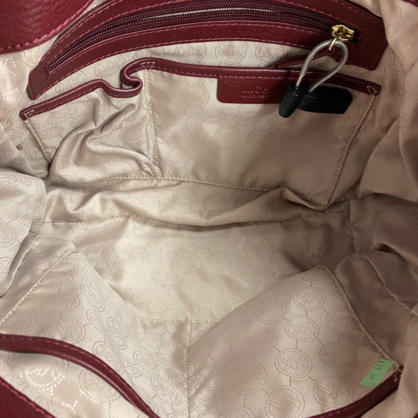 Handbag Designer By Michael Kors In Red, Size:Medium