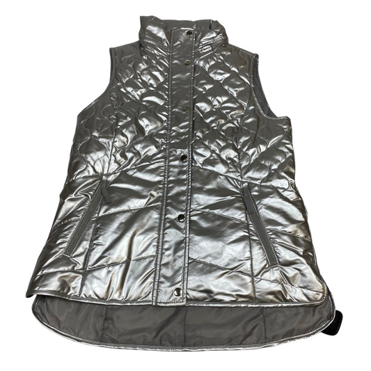 Vest Puffer & Quilted By Talbots In Silver, Size:S