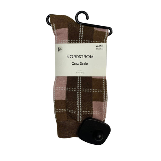 Socks By Nordstrom In Brown & Pink, Size:Osfm