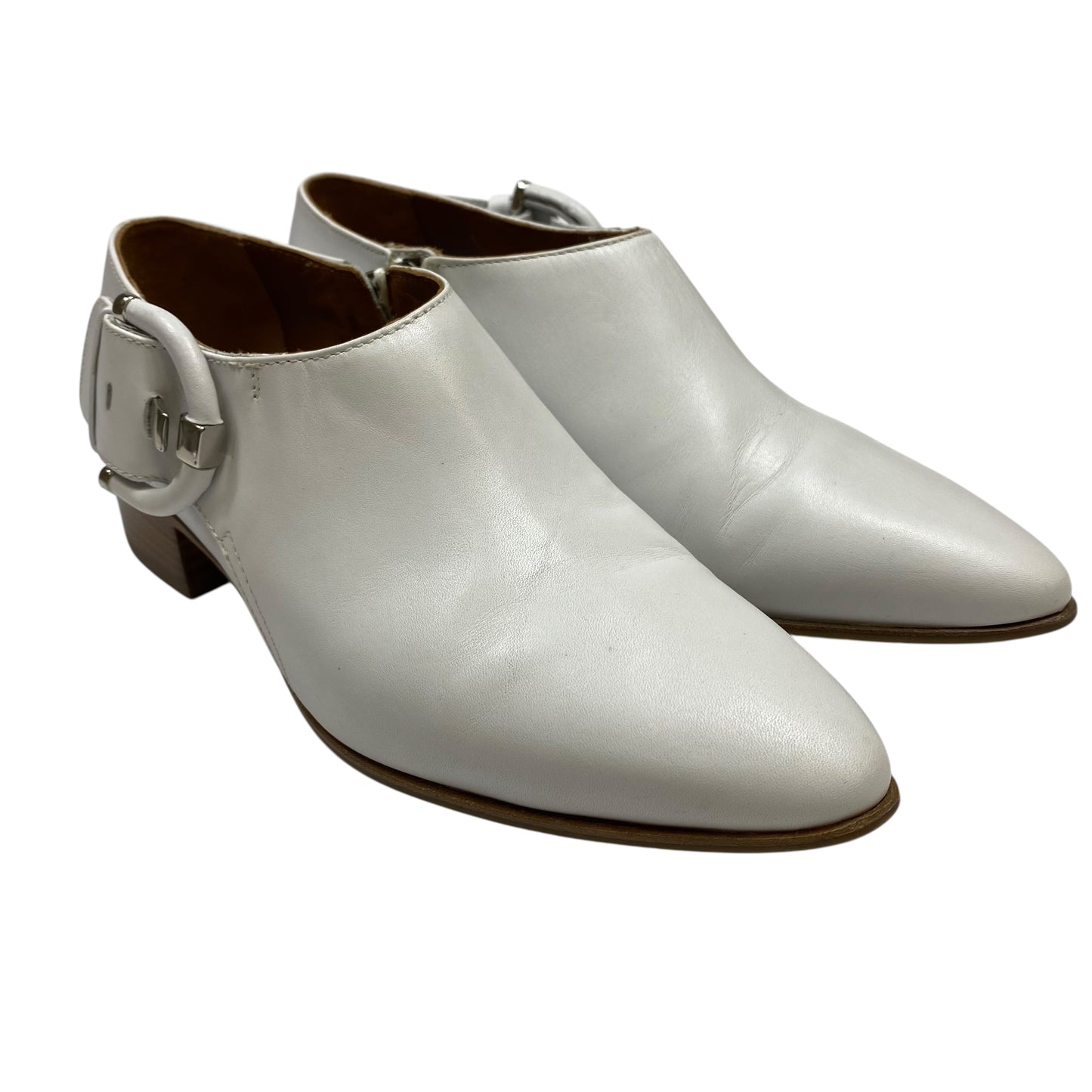 Boots Ankle Heels By Aquatalia In White, Size:6