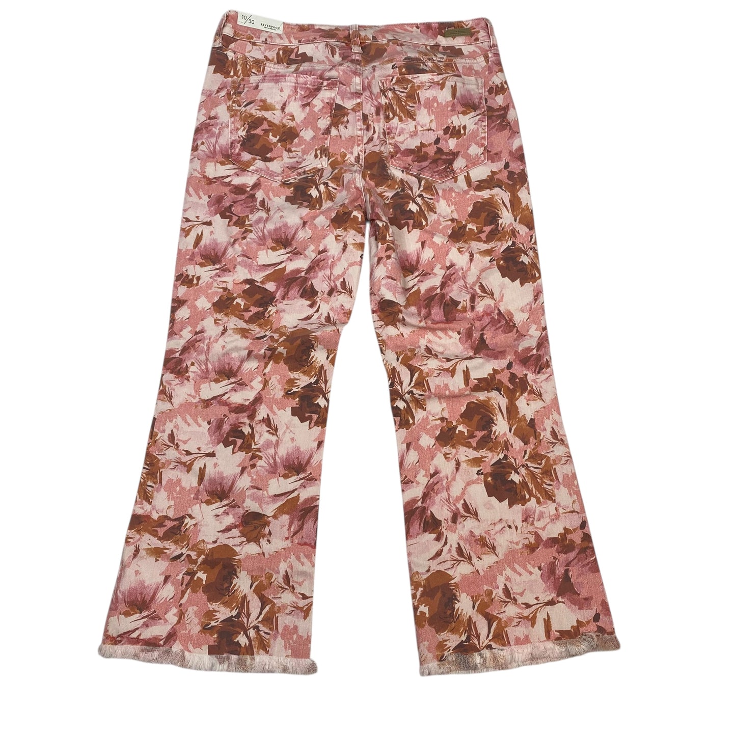 Jeans Straight By Liverpool In Pink, Size:10