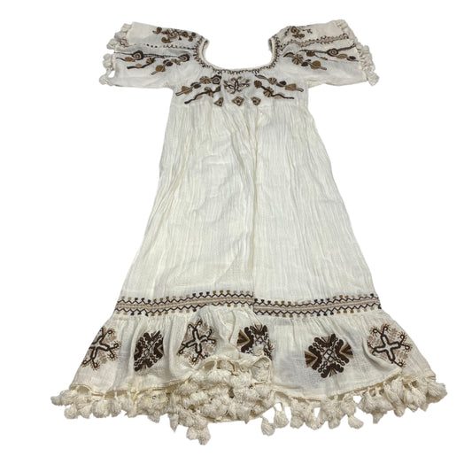 Dress Casual Midi By Raga In Brown & Cream, Size:S