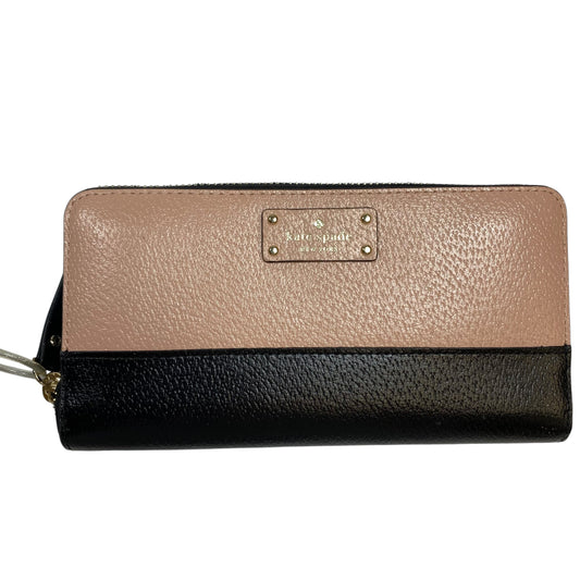 Wallet Designer By Kate Spade In Black & Pink, Size:Medium