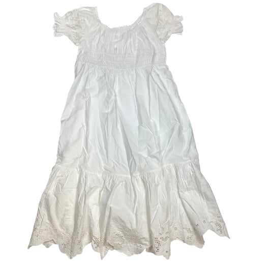 Dress Casual Maxi By H&M In White, Size:Xxl
