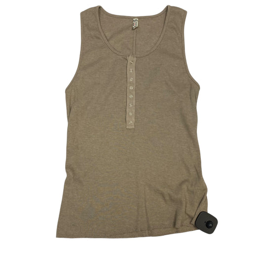 Top Sleeveless By Free People In Tan, Size:M