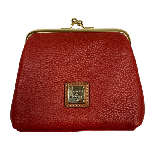 Coin Purse Designer By Dooney And Bourke In Red, Size:Medium