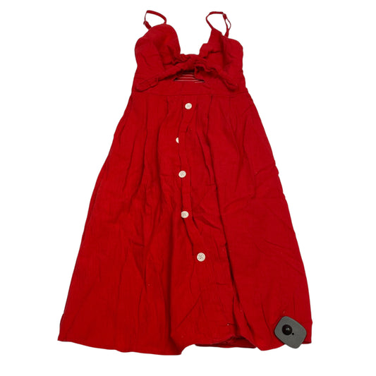 Dress Casual Short By FancyInn In Red, Size:S