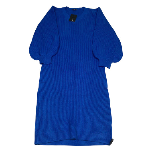 Dress Casual Midi By Fashion Nova In Blue, Size:3