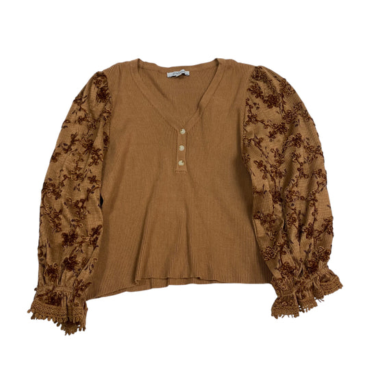 Top Ls By Polagram In Brown, Size:L