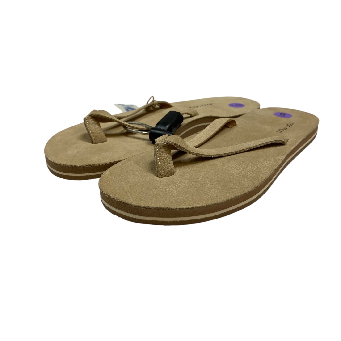 Sandals Flip Flops By Hari Mari In Tan, Size:8