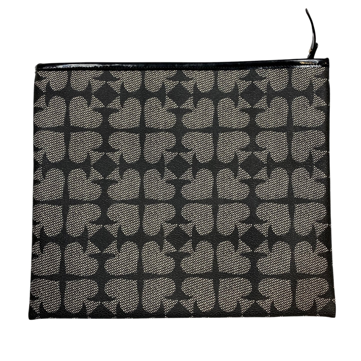 Clutch Designer By Kate Spade In Black & Cream, Size:Large