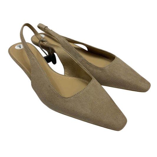 Shoes Heels Kitten By H&M In Tan, Size:7