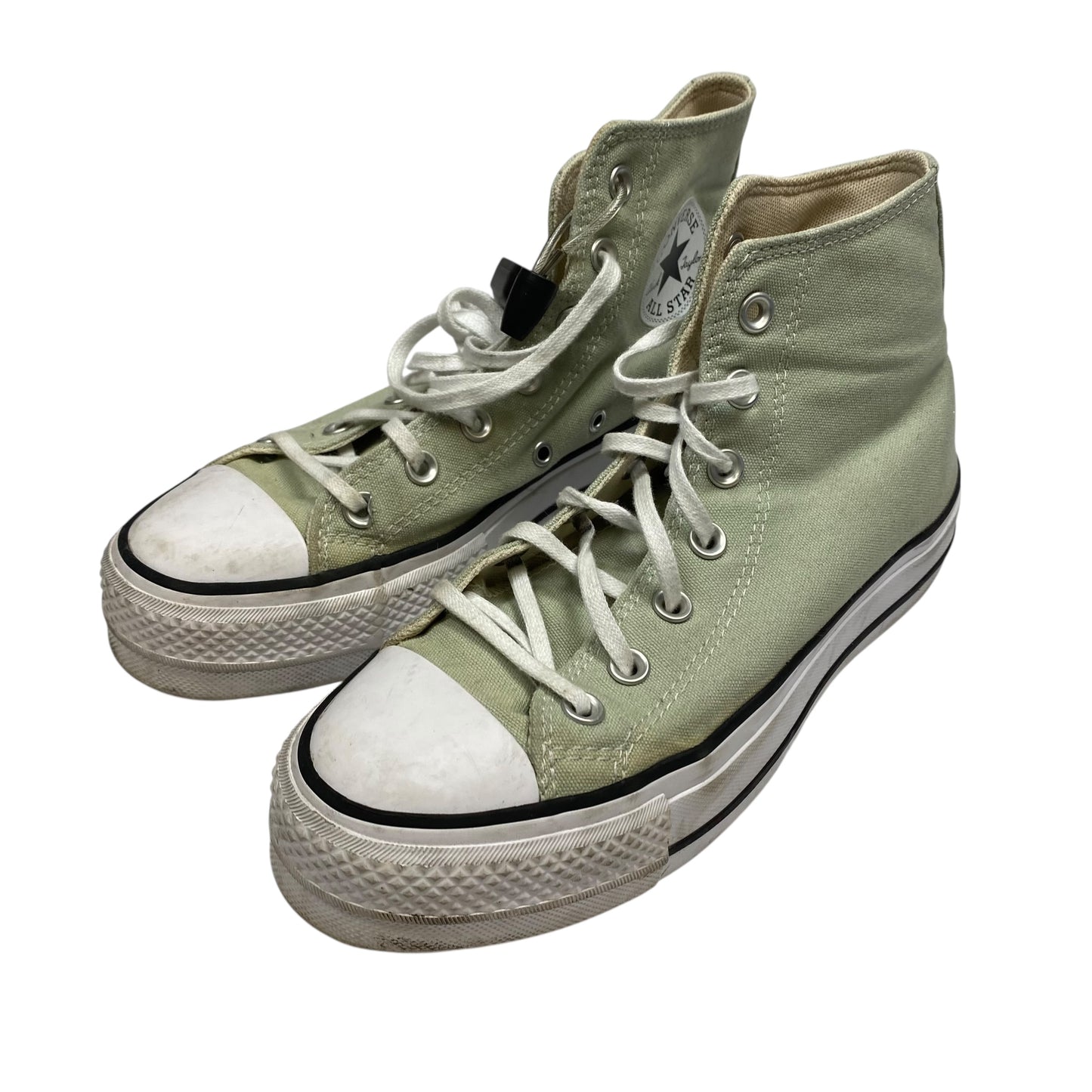 Shoes Sneakers Platform By Converse In Green, Size:7