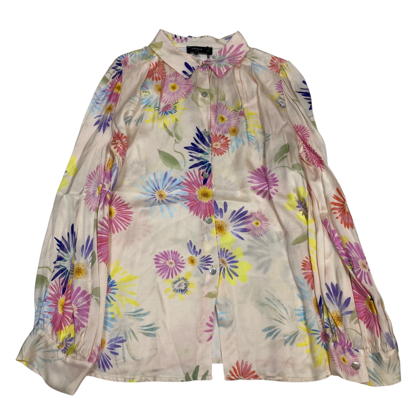 Blouse Ls By Frnch In Pink, Size:L