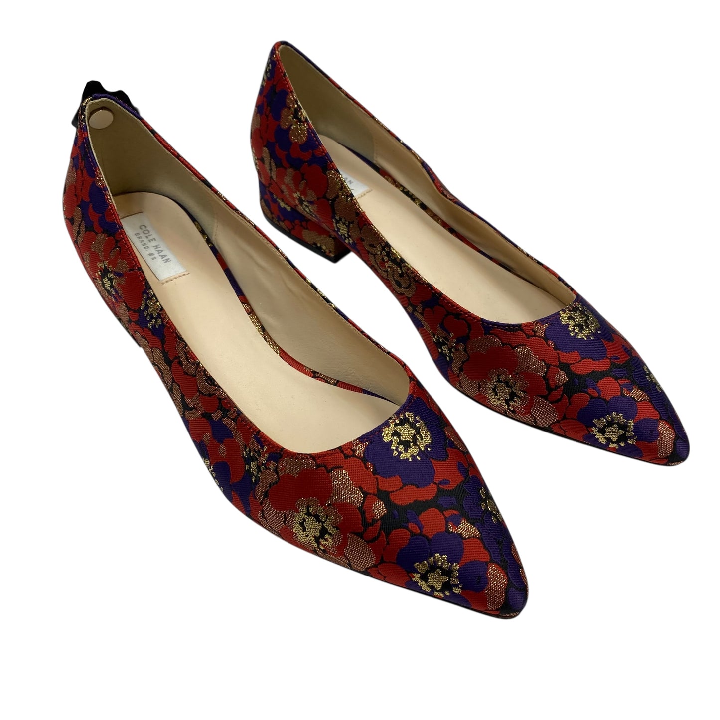 Shoes Designer By Cole-Haan In Purple & Red, Size:7.5
