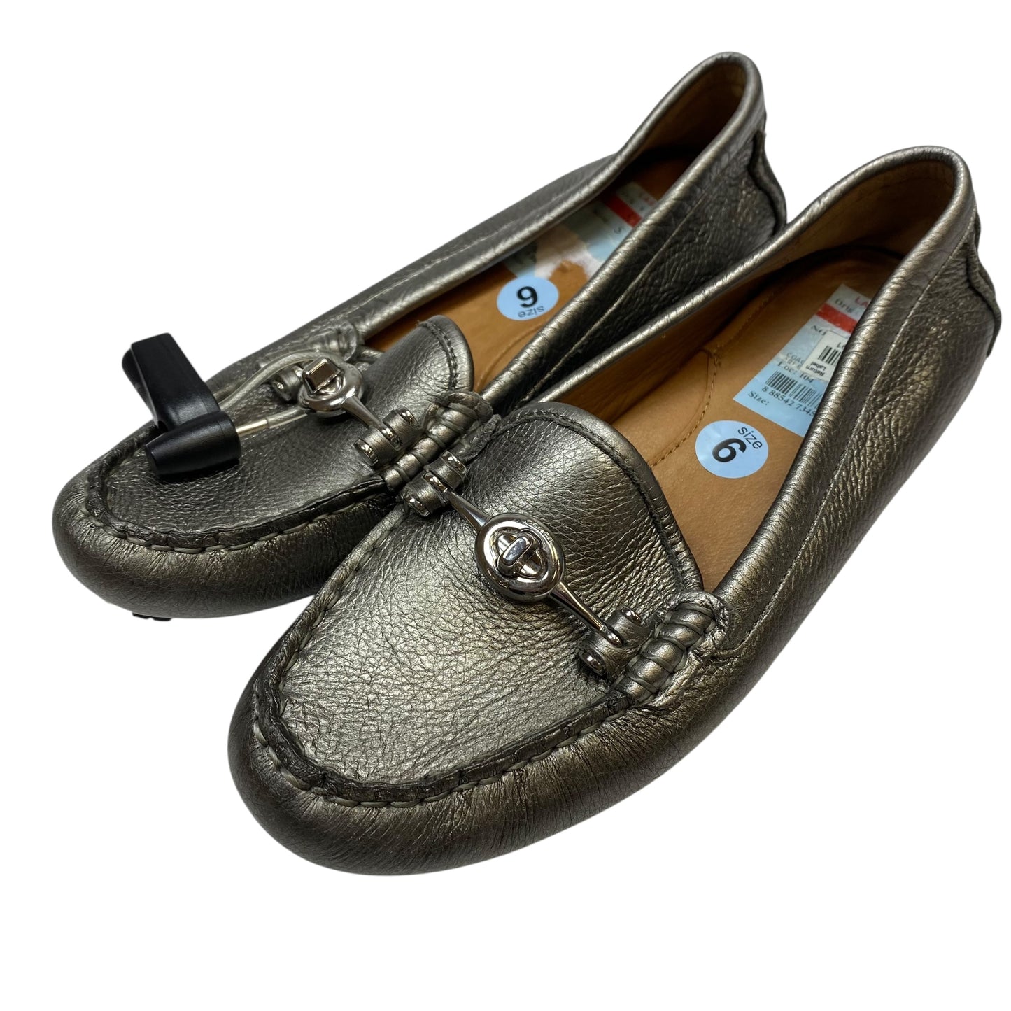 Shoes Designer By Coach In Silver, Size:6