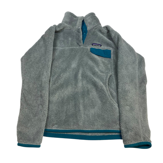 Athletic Sweatshirt Collar By Patagonia In Blue & Grey, Size:S